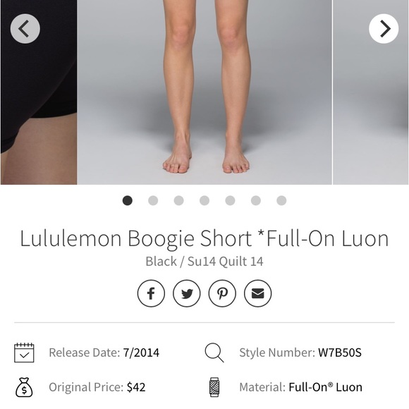 lululemon boogie short - Picture 4 of 4